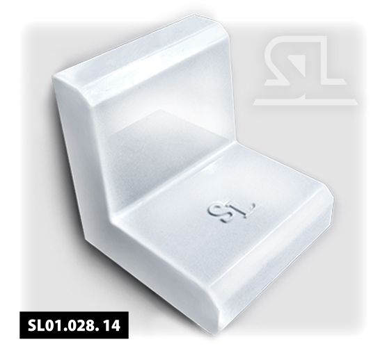 Уголок металл усиленный 43х41 1,2мм  Белый/Beyaz/White  №14 (250шт.)