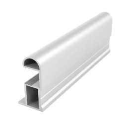 Профиль вертикальный ELEPHANT полукруглый Хром матовый (5,4) (ПОД ЗАКАЗ)