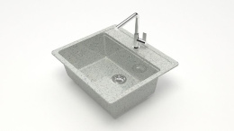 Мойка MARRBAXX "Джекки" 570х505х200 Светло-серый (Z9Q10 Глянец)