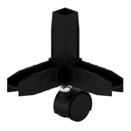 Конектор 3 Черный с колесной опорой