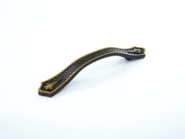 Ручка мебельная  9254 128мм BA+BL черный+бронза  SKF