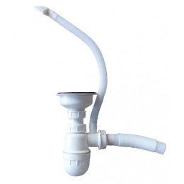 Сифон пластиковый с переливом 3,5