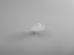 Ручка мебельная  9095   WH+CP белый+хром SKF