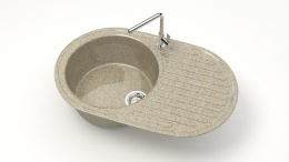 Мойка Наоми Z11Q5 (песочный) GM