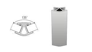 Угловое соединение 135*  100 мм  Ясень структурный (50шт)