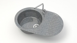 Мойка MARRBAXX "Наоми" 720x455x185 Тёмно-серый (Z11Q8 Глянец)