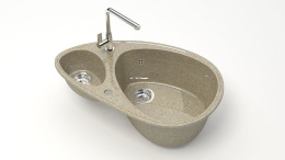 Мойка MARRBAXX "Эмма" 780x491x210 Песочный (Z13Q5 Глянец)