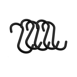 Крючок на рейлинг комплект из 5шт малых Черный матовый