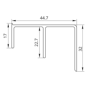 Aluforce Adjust Нижняя направляющая_teh