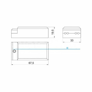 Беспроводной сенсорный выключатель на касание COSMO, 220В, 500ВТ, белый
