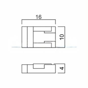 Провод питания с прозрачным коннектором для COB LED лент 8мм, 200см, белый