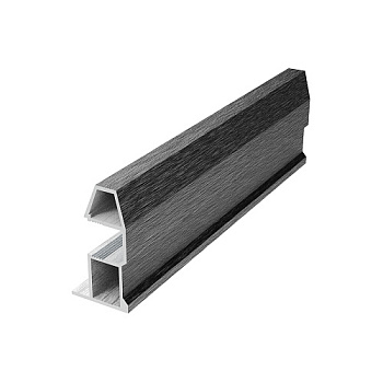 Профиль вертикальный ELEPHANT FISH (трапеция) Графит браш (5,4м)