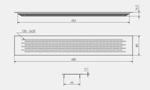 Решетка KK-W80480... - схема