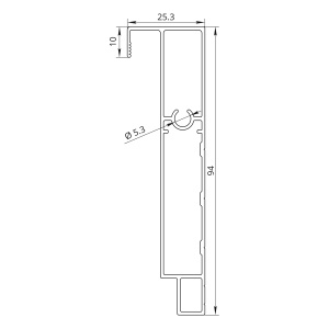 Aluforce Adjust Верхний горизонтальный профиль_teh